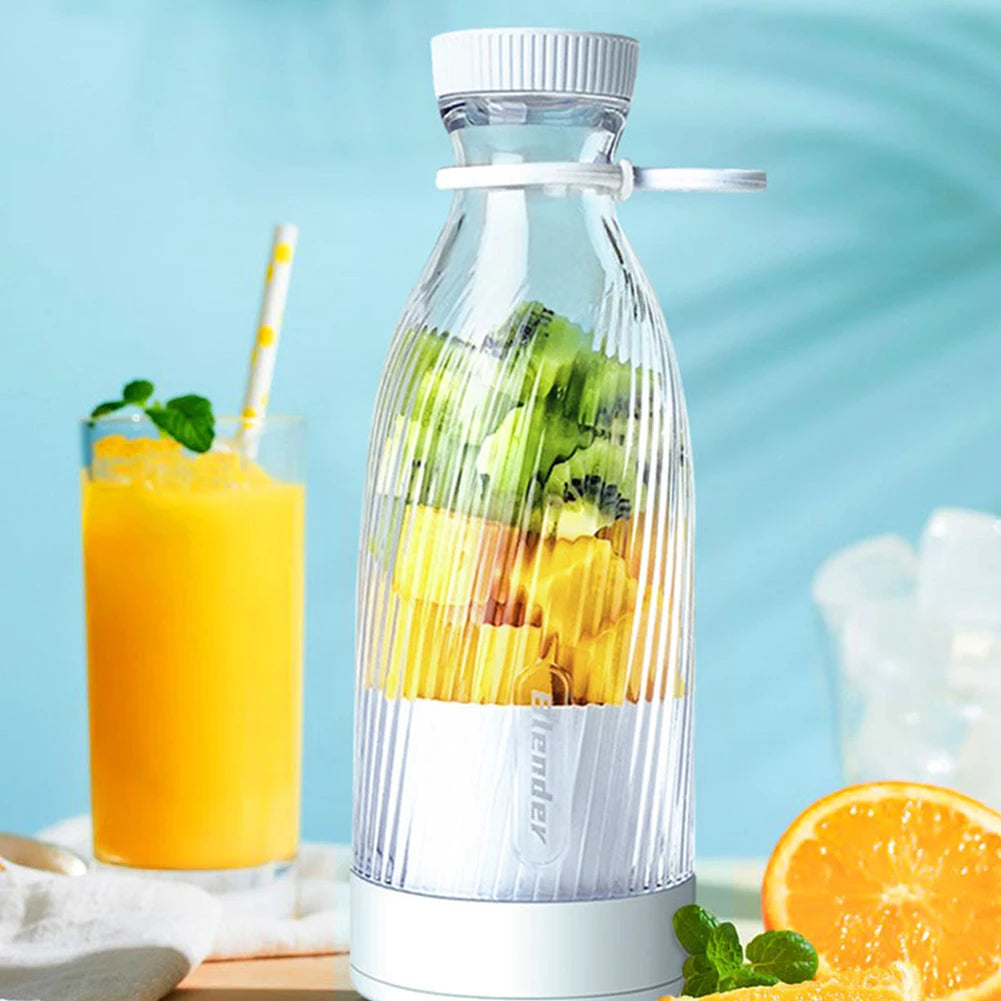 Portable Wireless Blender 6 Blades Electric Fruit Juicer Machine