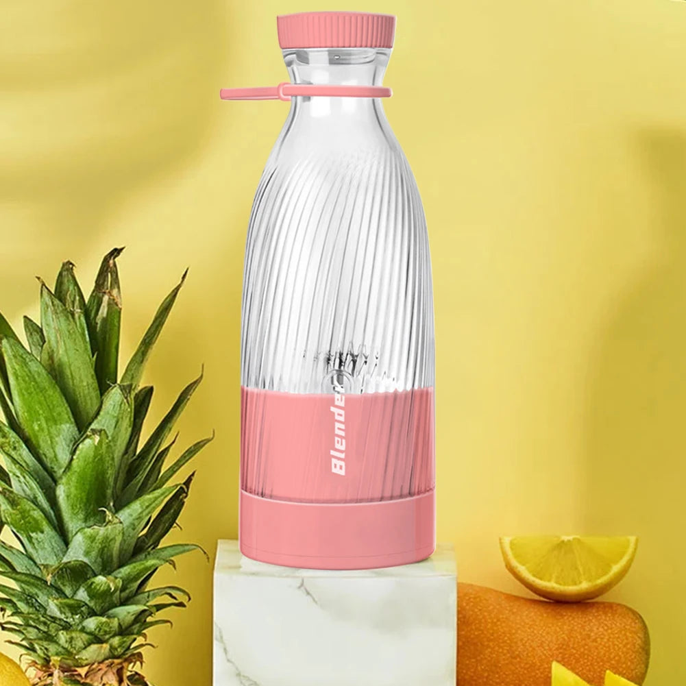 Portable Wireless Blender 6 Blades Electric Fruit Juicer Machine