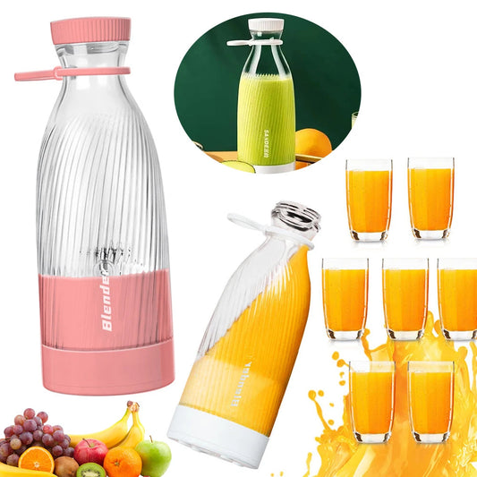 Portable Wireless Blender 6 Blades Electric Fruit Juicer Machine